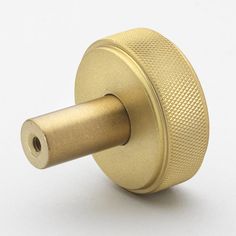 an image of a brass door knob on a white background with clipping for text