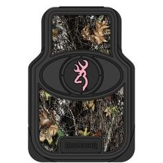 the browning camo phone case is shown in realtreen and has pink browning logo on