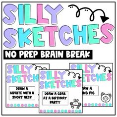 silly sketches for no prep brain break