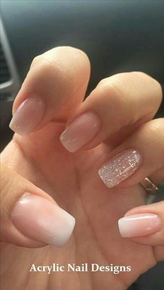 Bling Nail Art, Bride Nails, White Nail, Prom Nails, Glitter Nail Art, Bling Nails, Short Acrylic Nails