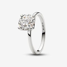 Pandora Era Lab-grown Diamond Ring 2.00 carat tw 14k White Gold Diamond Set, White Gold Ring