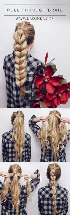 Pretty Braided Crown Hairstyle Tutorials and Ideas 41 Ponytail Hairstyles, Trendy Hairstyles, Diy Hairstyles