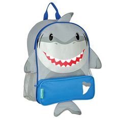 Shark Sidekick Backpack Personalized Backpack Kids, Lunchbox Ideas, Shark Fishing, Backpack Reviews, Colorful Backpacks, Personalized Luggage, Personalized Backpack