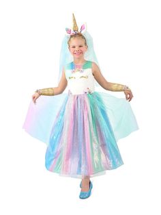 Unicorn Costume Kids, Paradise Girl, Unicorn Halloween Costume, Diy Unicorn, Unicorn Party Supplies, Rainbow Tutu, Unicorn Halloween, Unicorn Crafts, Unicorn Dress