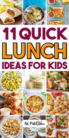 11 quick lunch ideas for kids that are easy to make and great for the whole family