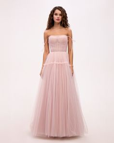 Floor-length Corset Dress With Boned Bodice For Prom, Sweetheart Neckline Tulle Gown For Prom, Tulle Evening Dress For Prom Season, Tulle Evening Dress For Prom, Lined Bodice Evening Dress For Prom Season, Strapless Evening Dress With Sheer Bodice For Prom, Prom Ball Gown With Sheer Bodice And Sweetheart Neckline, Strapless Prom Ball Gown With Ruched Bodice, Boned Bodice Evening Dress For Bridesmaids In Prom Season