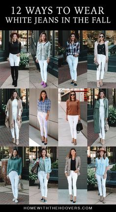 White Jeans Outfit Winter, White Jeans Fall, Everyday Style Casual, How To Wear White Jeans, White Jeans Winter, White Pants Outfit, Jeans Outfit Winter, White Jeans Outfit, Fall Fashion Trends Women