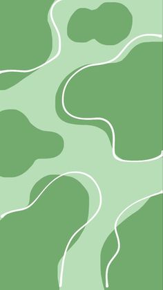 an abstract green and white background with lines in the shape of hills or valleys, as well as clouds