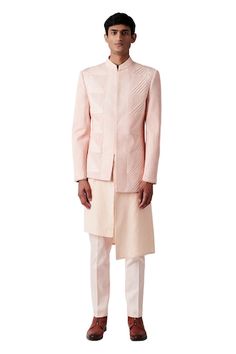 Buy Blue Polyester Embroidery Thread Constellation Placement Bandhgala Set For Men by Gargee Designers Online at Aza Fashions. Designer Sets With Gota Work For Eid, Formal Fitted Kurta With Mirror Work, Designer Fitted Sherwani With Mirror Work, Designer Fitted Sherwani For Festivals, Fitted Bandhgala With Mirror Work For Wedding, Fitted Bandhgala For Festive Occasions Like Diwali, Fitted Wedding Bandhgala With Mirror Work, Designer Fitted Traditional Wear With Resham Embroidery, Designer Fitted Sherwani With Zari Work