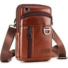 Premium Material:Made Of High-Quality Leather, This Waist Phone Bag Is Soft, Skin-Friendly, Lightweight And Well-Made. It Can Help You Organize Small Objects Such As Mobile Phones, Cash, Keys Better. Wide Application: Cellphone Crossbody Purse Is 7.08” X 4.5” X 1.96” Weight0.52lb.And Compatible For Iphone 6/ 7/ 8/ Xs, Samsung Galaxy S8/ S9, Etc. Phone Carrying Bag Is The Best Storage Choice When You Are Hiking, Running, Going Out, Exercising And So On. Find Your Stuff Easily:Leather Phone Holste Gucci Messenger Bags, Shoulder Holster, Holster Belt, Laptop Messenger Bags, Laptop Shoulder Bag, Small Messenger Bag, Cell Phone Holster, Phone Holster, Canvas Messenger Bag