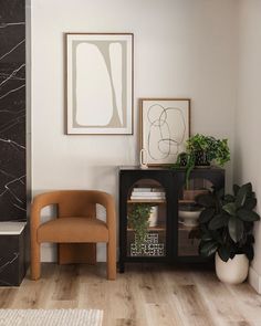 The Cameron Accent Chair styled next to the Felicity Arch Cabinet for a modern cozy dining room vibe. Rich Dining Room, Rich Furniture, Rust And Black, Deep Colors, Accent Chair, Green Gold, Counter Stools, Dark Wood