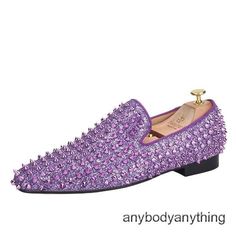 Loafers Mens Low Heel Rivets Fashion Wedding Party Slip on Retro Dress Shoes New Color:Purple Material:Synthetic   Shipping ●    Items will be sent within 5 days of payment verification,  excluding customized products. ●     Items will be shipped from China. Delivery time may vary due to different countries, public holidays, customs issues, logistic arrangements, etc.  Return Policy ●  If you want to return an item, it must be in an unused condition. ● All returning postage costs will be the responsibility of the buyers. Feedback ●      We appreciate your business and strive to improve our customer service and our commitment to quality. ●      We will leave positive feedback immediately after payment is received. ●      We appreciate positive feedback as much as you do. ●     If for some r Purple Dress Shoes, Fishing Shoes, Shoes Pattern, Shoes Party, Shoe Pattern, Wedding Mood, Round Toe Heels, Court Shoes, Winter Shoes