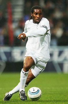 a soccer player in action on the field