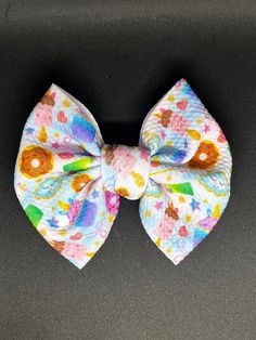 5in bow on clip or headband Playful Bow Headband Hair Accessory, Playful Bow Headband For Gift, Playful Bow Hair Accessories For Gift, Playful White Decorative Bow, Playful Satin Bow For Gifts, Playful Satin Bow Gift, Unicorn Doughnut, Hair Accessories Headbands, Baby Headbands