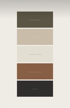 Dark Brown Atheistic, Black Brown Wedding Color Schemes, Beige Black And Brown Bedroom, Timeless Color Schemes, Earthy Dark Aesthetic, Modern Chic Color Palette, Brown Interior Color Palette, Family Room Color Palette, Navajo White Color Palette