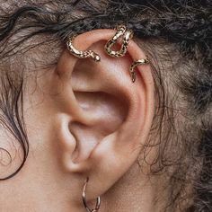 Ear Wrap Cuff, Snake Ears, Snake Earrings, Dope Jewelry, Pierced Jewelry, Single Earring, 로고 디자인, Ear Jewelry