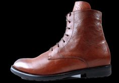 Kalilou Men's Brown Leather Boots Elevate your formal fashion with the Kalilou Men's Brown Italian Leather Boots. The men's dress boots brown features a leather sole for excellent traction, making them ideal for all-day wear. A lace-up adds extra style while keeping the boots secure.  There's no doubt they are the best ankle dress boots for men. The sleek and stylish charm of these men's boots makes them perfect for any occasion, whether a formal event or a casual night out. With their Italian c Brown Leather Shoes For Formal Winter Occasions, Winter Business Leather Shoes With Plain Toe, Business Leather Shoes, Dress Boots For Men, Mens Brown Leather Boots, Italian Leather Boots, Mens Dress Boots, Formal Fashion, Boots Dress