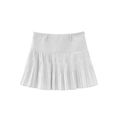 Pleated A-line mini skirt A Line Mini Skirt, High Waist Fashion, Blue White And Black, Knitwear Tops, Black Khakis, Everyday Dresses, Matching Dresses, Event Dresses, White Skirts