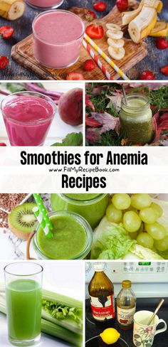 Here we share a few recipe ideas to create for a iron rich smoothie that will help with anemia deficiency, fruits and vegetables filled with various ingredients that help for anemia, Food For Iron Deficiency, Iron Enriched Foods, Anemic Diet, High Iron Smoothies, Iron Rich Smoothie Recipes, Iron Rich Fruits, Iron Rich Smoothie, Iron Diet, My Recipe Book