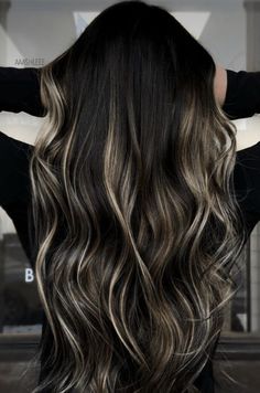 Long Hair Color, Brown Hair Balayage, Hair With Highlights, Balayage Brunette, Brown Blonde Hair, Hair Color And Cut