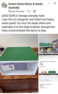 an image of a lego box with instructions on how to make it look like the real thing