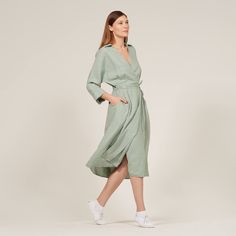 Fabrics-store.com: Hana — Linen Wrap Dresses, Top, and Skirt, Type - Premium Paper, Single Size - 10 to 16 Linen Wrap Dress, Skirt Sewing Pattern, Skirt Sewing, Linen Fabrics, Wrap Dresses, Skirt Patterns Sewing, Sewing Skirts, Top And Skirt, Fabric Online