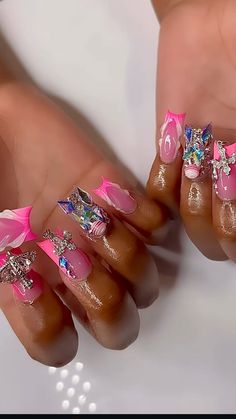 Nail Bar, Square Acrylic Nails, Dope Nails