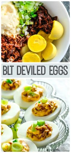 deviled eggs are an easy appetizer to serve at easter dinner or brunch