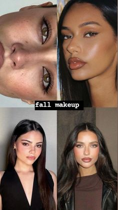 Tomato Makeup, Makeup Collage, Hazel Eye Makeup, Fall Makeup Looks, Cute Makeup Looks, Elegant Makeup