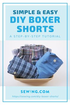 Sewing DIY boxer shorts is also super easy, fun, and cost-efficient. So what are you waiting for? Let’s get started with sewing a pair for everyone in the family! Click the pin to learn all about it. Boxer Shorts Sewing Pattern Free, Boxer Short Pattern, Diy Boxers, Ladies Boxers Shorts Pattern, Men Boxers Pattern Free Sewing, Sewing Boxers Men, Mens Boxer Shorts Pattern Free, Mens Boxer Shorts Pattern, Free Mens Boxer Shorts Sewing Pattern