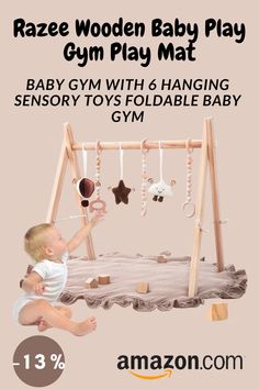 the baby gym with hanging toys is on sale