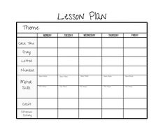 the lesson plan is shown in black and white