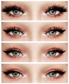 Mods Ts4, Big Eyelashes, Mods Sims 4, Ts4 Mods, Makeup Cc