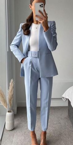 Long Sleeve Suit, Blazer Casual, Chic Tops, Woman Suit Fashion, Vintage Office, Breasted Blazer, Work Outfits Women