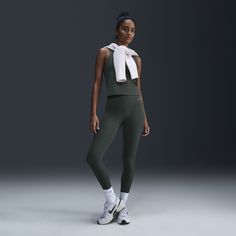 Move freely in these Zenvy leggings. Their ribbed InfinaSoft fabric is lightweight—but still squat-proof—with texture and softness you can feel with every bend, stretch and shift. Ribbed Leggings, Nike Green, Women Lifestyle, Nike Sports, Squat Proof, Pink Leggings, Sport Pants, Nike Dri Fit, Black Leggings