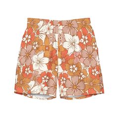 Men's groovy floral swim trunks. Matching bikini is sold in a separate listing. https://www.etsy.com/listing/1409431528/womens-groovy-flower-bikini-boho-style?click_key=d83120fbea0f6a5f78d30164e2d8bd5c7477308e%3A1409431528&click_sum=6c7f870a&ref=shop_home_active_55&frs=1 https://www.etsy.com/listing/1420284626/womens-groovy-flowers-one-piece-swimsuit?click_key=2dc12a9f25ab8c74036ad323d977579d484aaae6%3A1420284626&click_sum=aa7e69ff&ref=shop_home_active_25&frs=1 These swim trunks have everything Hawaiian Style Swim Trunks With Built-in Shorts For Poolside, Orange Swim Trunks With Built-in Shorts For Beach, Hawaiian Swimwear With Built-in Shorts For Swimming, Beachwear Swimwear With Retro Print For Poolside, Retro Print Swimwear For Beach Season, Retro Print Beachwear Swimwear For Poolside, Hawaiian Swimwear With Built-in Shorts, Hawaiian Swim Trunks For Spring Beach, Hawaiian Style Swim Trunks For Spring