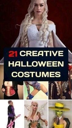 the cover of 21 creative halloween costumes