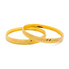 charming-engraved-22k-gold-bangle-pair Formal 22k Gold Hallmarked Bangle, Traditional Yellow Gold Bangle Bracelet, 22k Gold Round Bangle For Formal Occasions, 22k Yellow Gold Bangle For Formal Occasions, 22k Gold Bangle For Formal Occasions, Formal 22k Gold Round Bangle, Traditional Engraved Yellow Gold Bangle, Festive 22k Yellow Gold Bangle, Yellow Gold Bangle For Festivals