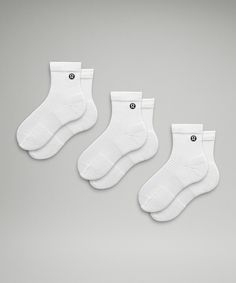 Women's Daily Stride Quarter Socks *3 Pack | Women's Socks | lululemon Backpacking Equipment, Quarter Socks, Women's Socks, Lululemon Women, Bra Shop, The Little Things, Christmas Wishlist, Preppy Outfits, Dance Outfits