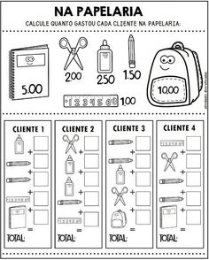 an activity sheet with instructions on how to use the school supplies in spanish and english