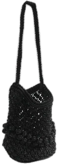 Black Knitted Rectangular Shoulder Bag, Black Knitted Crochet Tote Bag, Chic Black Handmade Crochet Bag, Black Woven Crochet Evening Bag, Black Handmade Chic Crochet Bag, Handmade Chic Black Crochet Bag, Black Hand Knitted Shoulder Bag, Black Hand-knitted Bags, Black Hand Knitted Shoulder Bag For Everyday