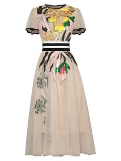 NATIA Midi Dress – ZCRAVE Vintage Party Dresses, Cape Style, Elegant Midi Dresses, Retro Mode, Vintage Elegant, Knee Length Dresses, Short Sleeve Dress, Botswana, Mode Inspiration