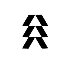 the letter a is made up of three intersecting lines, and it appears to be black