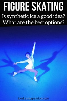 a woman in white is dancing with her arms spread out and the words figure skating on it