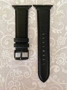 "Apple Watch Band-Black Genuine Leather Watchband-38MM-40MM-42MM-44MM-Series 1 2 3 4 5 6 Matching Adapter and Buckle Black Genuine Leather Apple Watch Band with matching Adapter and Buckle We can change out the adapter and buckle to match your Apple Watch Silver-Gold-Black-Rose Gold The Apple Watch Band is compatible for all Apple Watches 38MM 40MM 42MM 44MM Apple Watch Series 1 2 3 4 5 6 They come with Apple Watch adapters. No tools needed to connect the apple watch easily. Purchase includes 1 Black Watch Band For Everyday Use, Everyday Black Watch Accessories With Leather Strap, Adjustable Black Watch Bands For Business, Adjustable Black Watch Band For Business, Black Watch Bands With Wrist Strap For Everyday Use, Black Bracelet Strap Apple Watch Band For Everyday, Business Leather Apple Watch Band In Black, Black Leather Strap For Everyday Watch Accessories, Black Leather Strap For Watch Accessories For Everyday Use