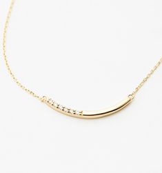 Diamond Bar Necklace – Rellery Luxury Elegant Bar Necklace With Diamond Accents, Luxury Modern Gold Bar Necklace, Minimalist Everyday Cable Chain Jewelry, Everyday Minimalist Cable Chain Jewelry, Minimalist Everyday Luxury Necklace, Modern 14k Gold Diamond Necklace For Everyday, Minimalist Round Necklace For Everyday Luxury, Minimalist Everyday Luxury Diamond Pendant Necklace, Minimalist Gold Diamond Necklace With Polished Finish