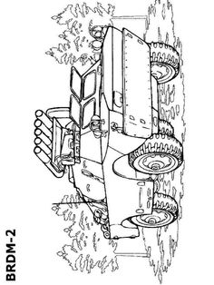 a drawing of a large truck with wheels on it's back and front end