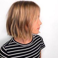 19 Short Haircuts for Girls That Work for Ladies of All Ages Girl Haircut Ideas Short, Elementary Girl Haircut, Shoulder Length Kids Haircut, Haircuts For 5 Year Girl, Shoulder Length Girls Haircut, Kids Haircuts For Girls Short, Kids Long Bob Haircut