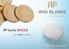 A successful case always starts with a wax up. With our resin-free AP Carving Waxes, Injector Wax Flakes and our variety of AP Vanilla scented or Lemon scented Wax Banks, you can easily contour and make the adjustments needed before the try-in. Banks, Lemon