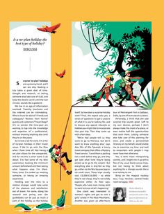 an article in the magazine about children's books with illustrations and text on it